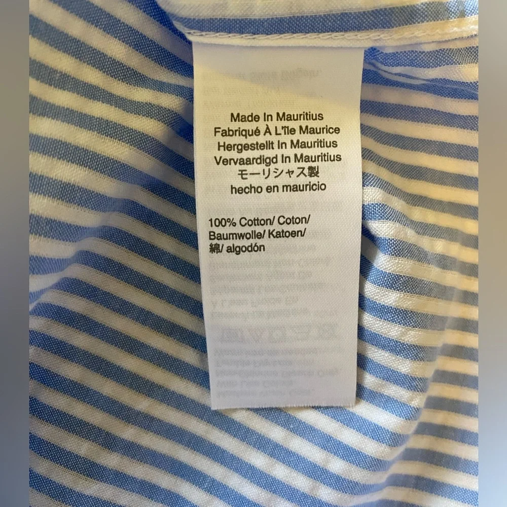 *NEVER WORN* J. Crew Short-Sleeve Striped Shirt | Color: Blue & White | Size: M